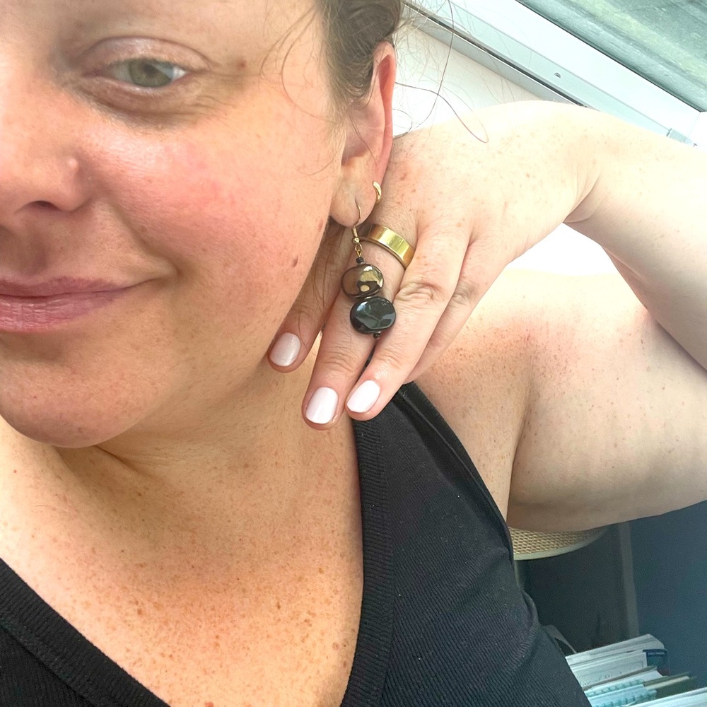 Kazuri Handmade Ceramic Bead Earrings